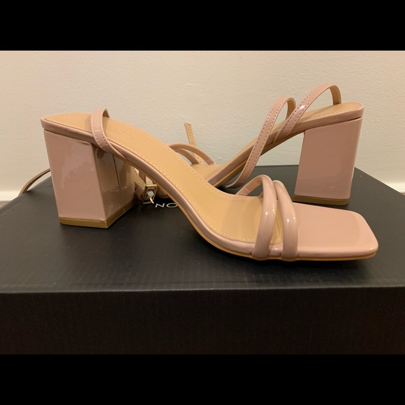 Truffle Collection square toe block heel sandals -Size 7 - Picture 2 of 2
